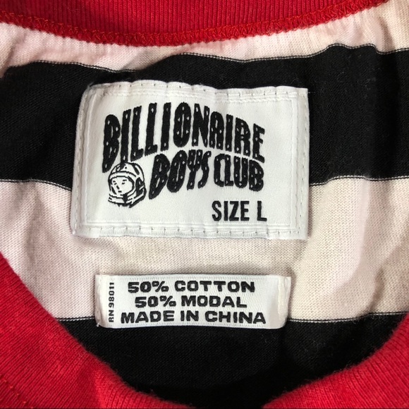 Billionaire Boys Club Black Striped Pocket T shirt - Picture 7 of 7